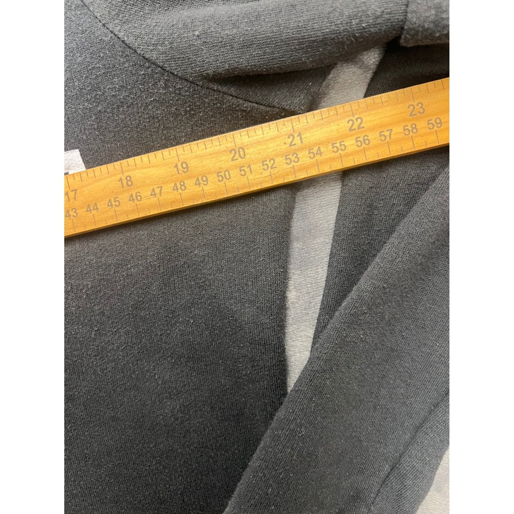 Victoria's Secret‎ PINK Black Full Zip Logo Hoodie Sweatshirt Womens Medium - Picture 5 of 7